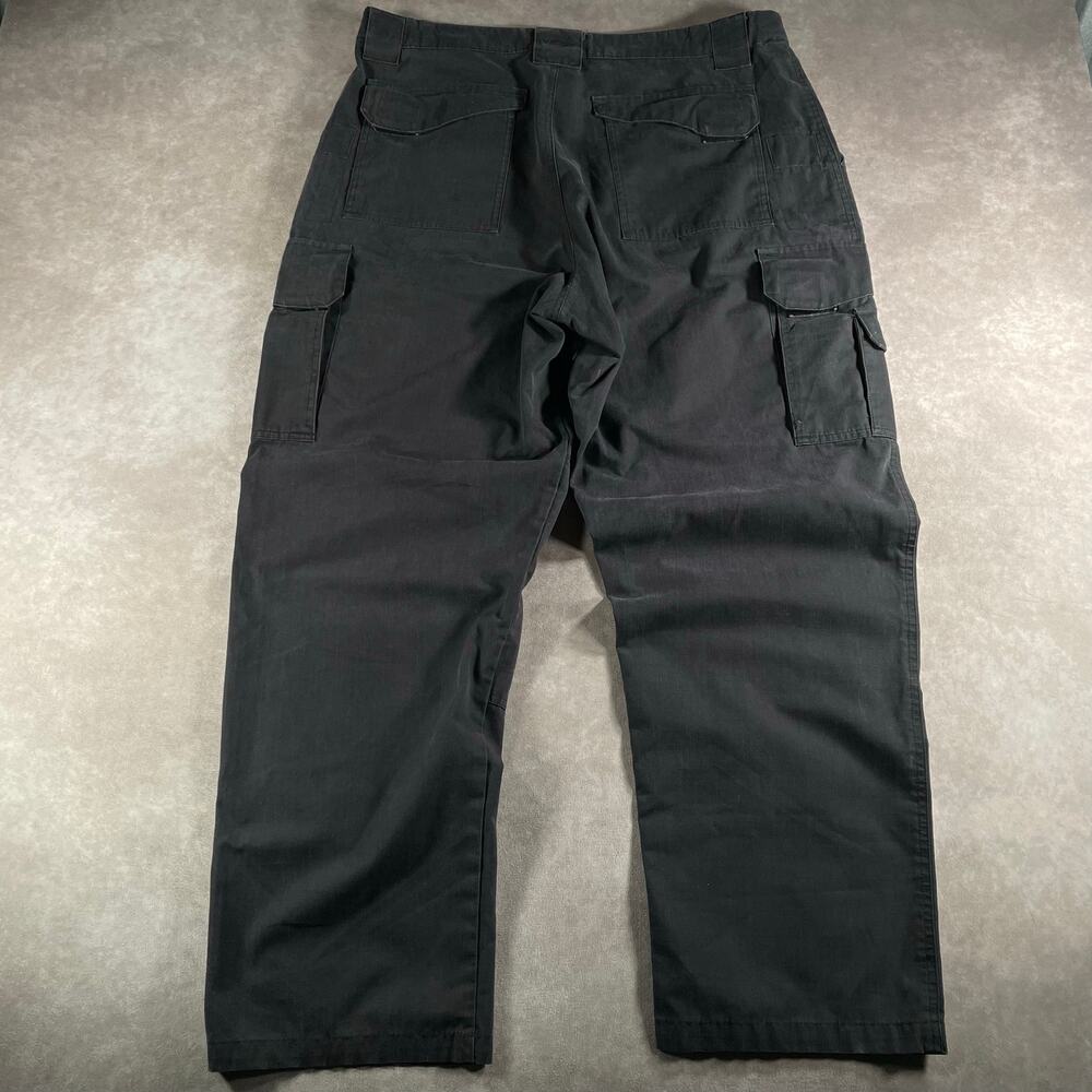 Tru Spec Tactical Pants Mens 37x30 Black Double Knee Cargo Uniform Military